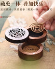 Three-Tier Magnetic Wooden Portable Coil Incense Burners