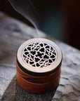 Three-Tier Magnetic Wooden Portable Coil Incense Burners