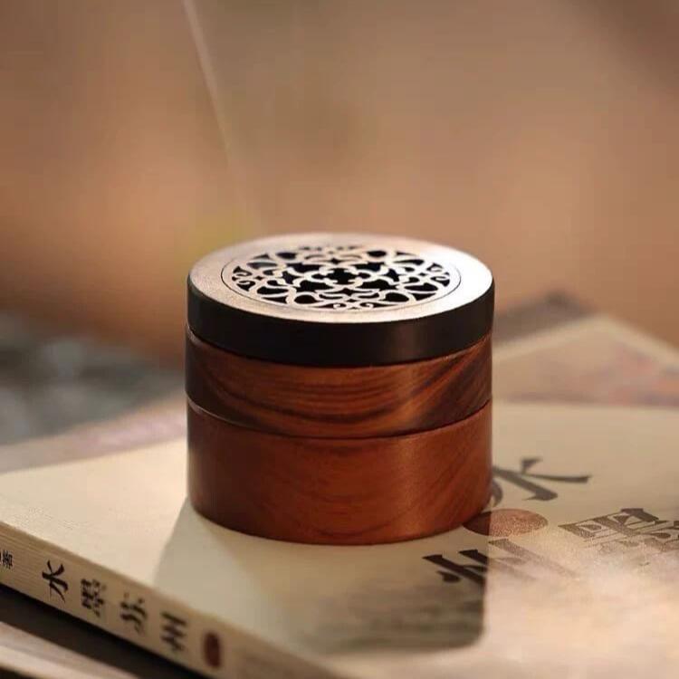 Three-Tier Magnetic Wooden Portable Coil Incense Burners – 42-Hands